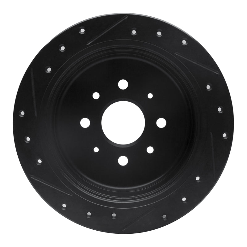 R1 Concepts R1 10-15 Renault SANDERO (Mexico) Front Right Drilled & Slotted Black Brake Rotor