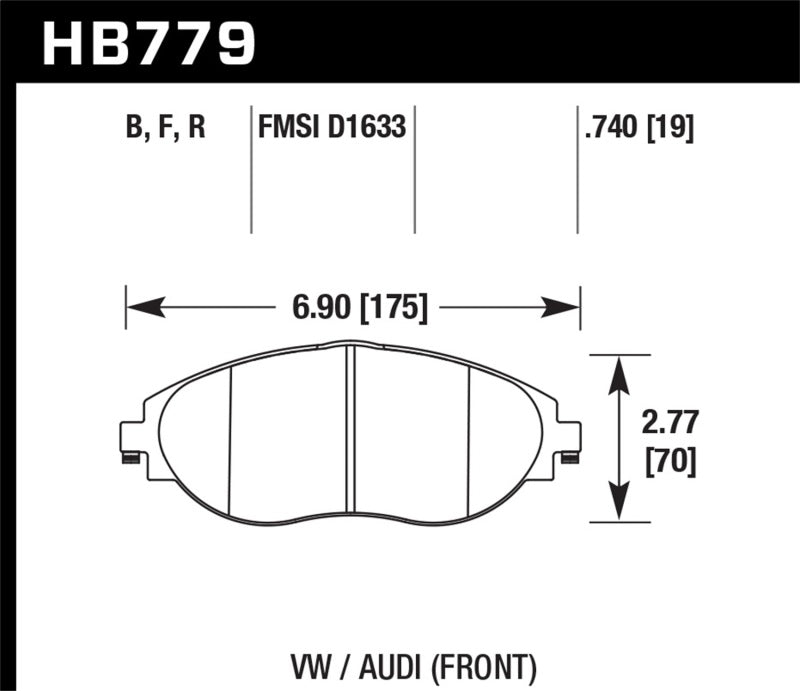 Hawk Performance Hawk 15-16 Audi S3 HPS Street Front Brake Pads