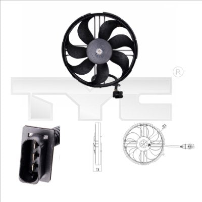 TYC TYC837-0018 Engine Cooling Fan