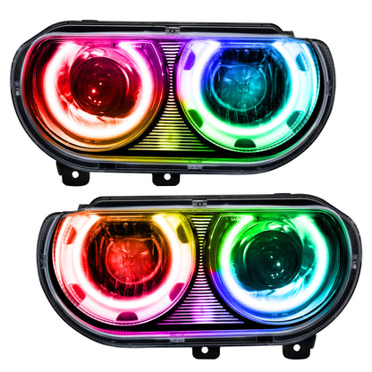ORACLE Lighting Oracle 08-14 Dodge Challenger SMD HL (HID Style) - ColorSHIFT w/ 2.0 Controller