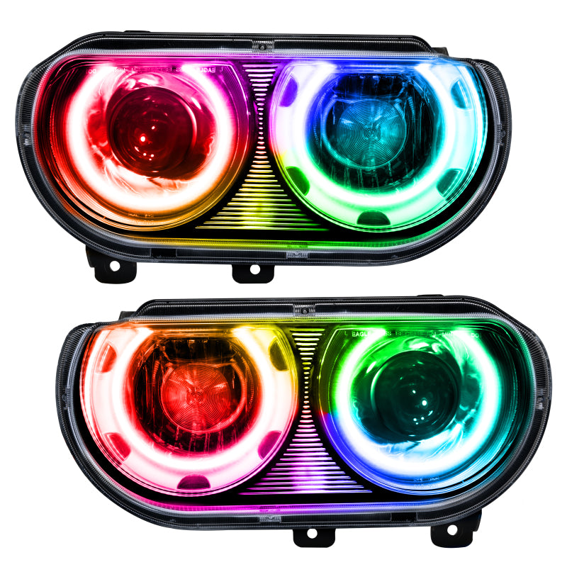 ORACLE Lighting Oracle 08-14 Dodge Challenger SMD HL (HID Style) - ColorSHIFT w/ BC1 Controller