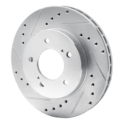 R1 Concepts R1 93-02 Mercury Villager Front Left Drilled & Slotted Silver Brake Rotor