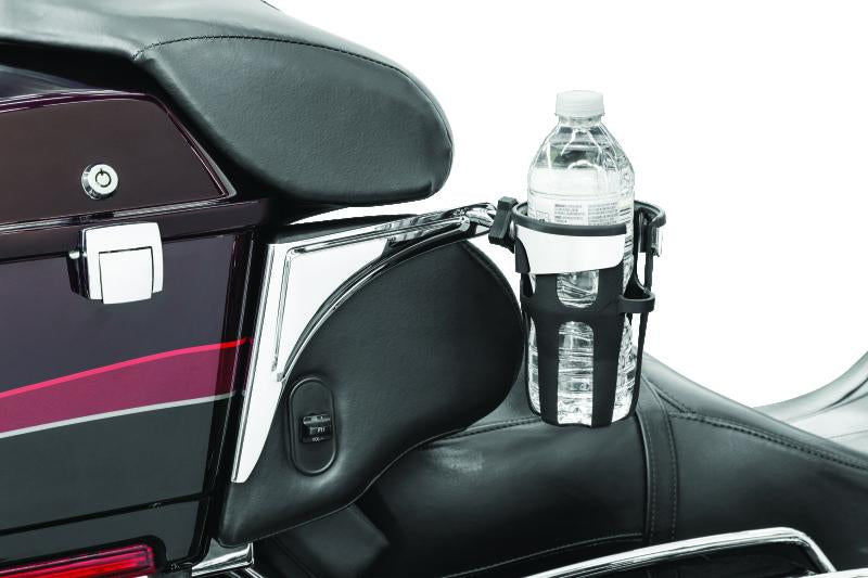 Kuryakyn Reflex Drink Holder Right Side HD Touring Passenger Mount 96-13 Chrome