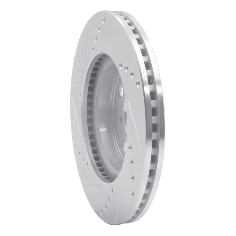 R1 Concepts R1 06-19 Scion IQ Front Right Drilled & Slotted Silver Brake Rotor