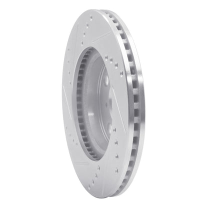 R1 Concepts R1 06-19 Scion IQ Front Right Drilled & Slotted Silver Brake Rotor