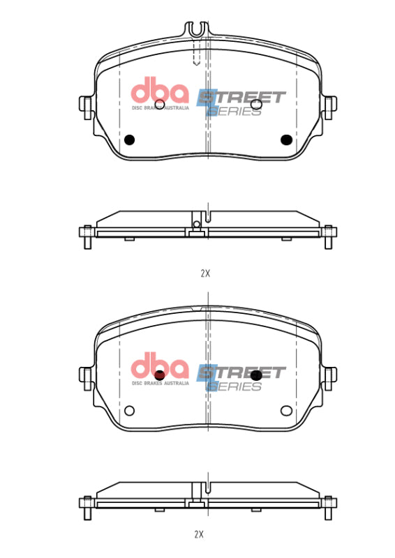 DBA 19-22 Mercedes-Benz GLE450 Street Series Front Brake Pads