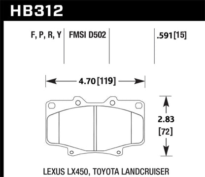Hawk Performance Hawk Super Duty Street Brake Pads