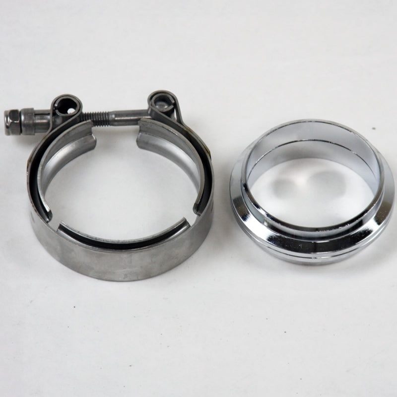 Granatelli Motor Sports Granatelli 2.5in V-Band Mild Steel Flat Flanges w/Clamp