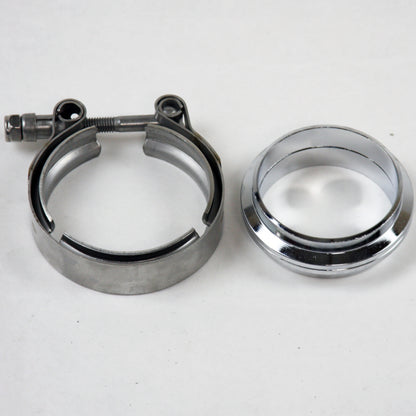 Granatelli Motor Sports Granatelli 2.5in V-Band Mild Steel Flat Flanges w/Clamp