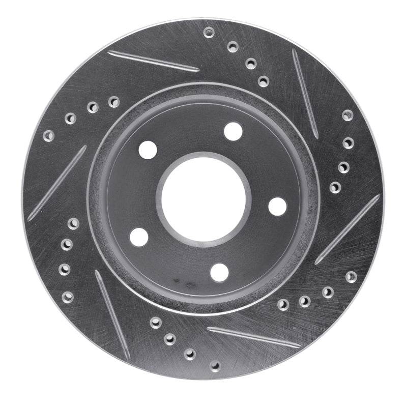 R1 Concepts R1 90-97 Ford AEROSTAR Right Front Drilled & Slotted Silver Brake Rotor