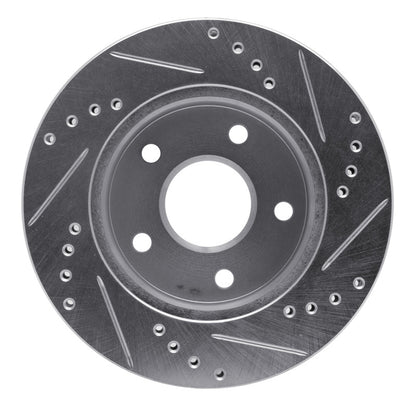 R1 Concepts R1 90-97 Ford AEROSTAR Right Front Drilled & Slotted Silver Brake Rotor