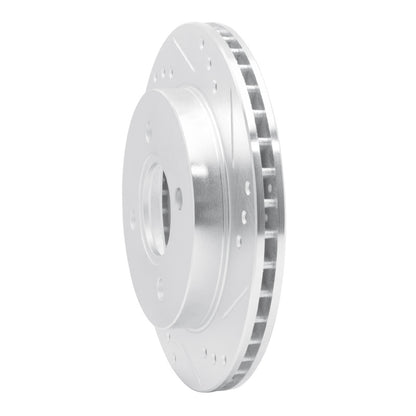 R1 Concepts R1 95-04 Ford CONTOUR Rear Right Drilled & Slotted Silver Brake Rotor