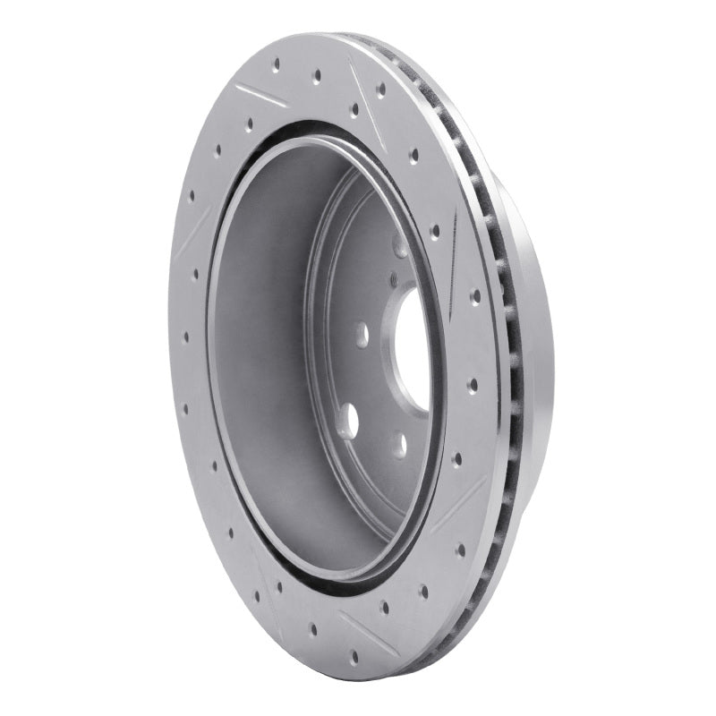 R1 Concepts R1 10-25 Scion FR-S Rear Left Drilled & Slotted Silver Brake Rotor