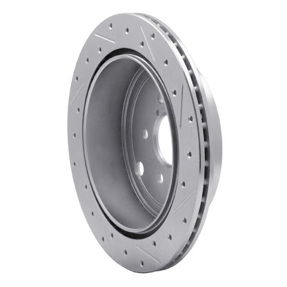 R1 Concepts R1 10-25 Scion FR-S Rear Left Drilled & Slotted Silver Brake Rotor