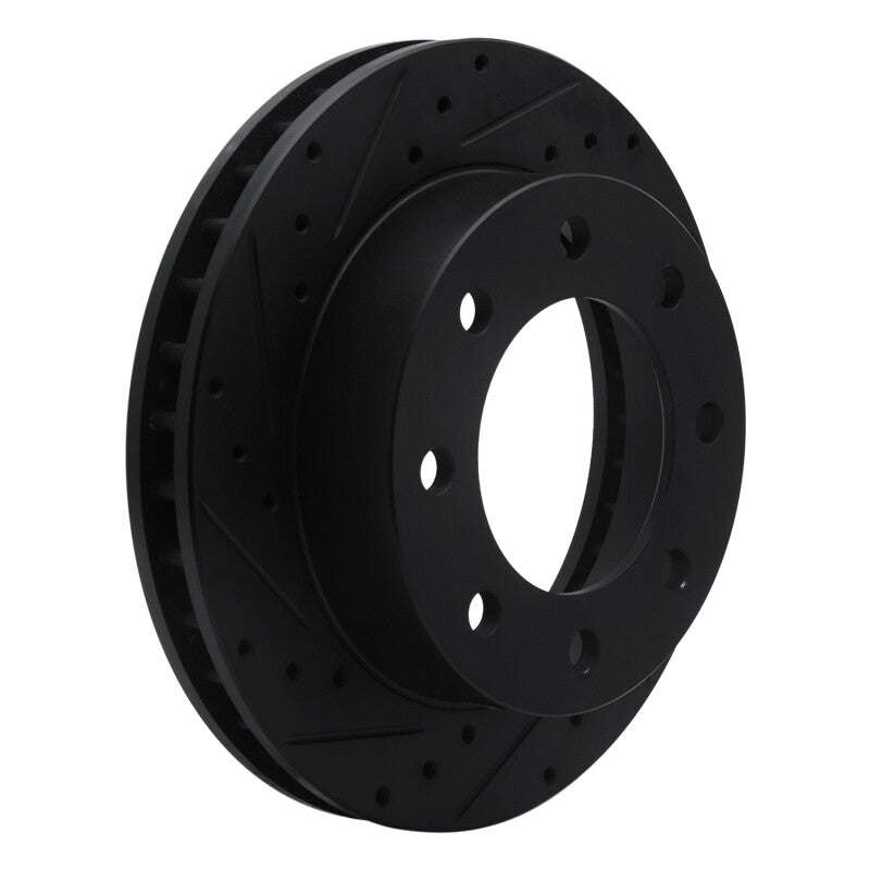 R1 Concepts R1 99-20 Cadillac DeVille Front Left Drilled & Slotted Black Brake Rotor