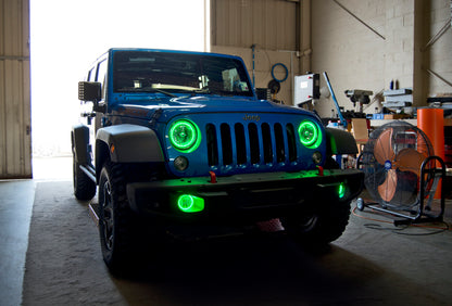 ORACLE Lighting Oracle Jeep Wrangler JK 07-18 LED Waterproof Fog Light Kit - ColorSHIFT