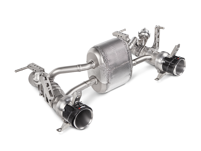 Akrapovic Akrapovic 16-17 Ferrari 488 GTB/488 Spyder Slip-On Line (Titanium) w/ Carbon Tips