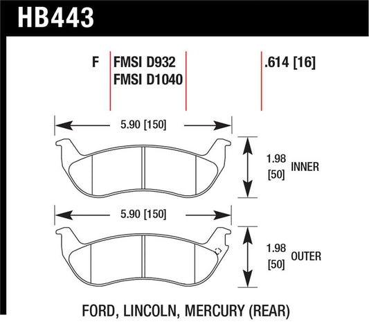 Hawk Performance Hawk HPS Street Brake Pads