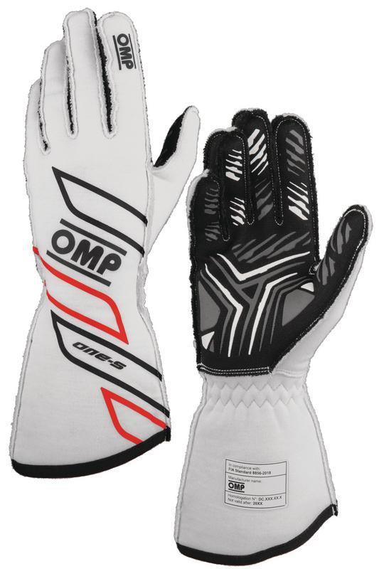 OMP ONE-S GLOVES my2025 FIA 8856-2018 BLACK SZ L