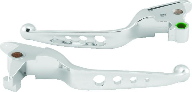 Bikers Choice 15-17 FLST FXST O-Series 4 Holed Lever Set Chrome