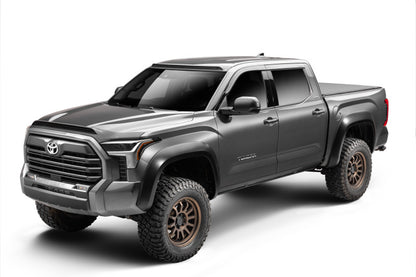 Go Rhino RealTruck 22-24 Toyota Tundra DC 4dr VoltStep Electric Running Board Kit (No Drill) - Tex. Blk