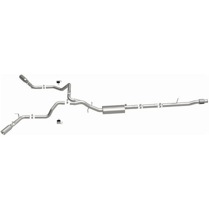 MagnaFlow 2019 Chevy Silverado 1500 V8 5.3L Street Series Dual Split Exit Exhaust w/ Polished Tips