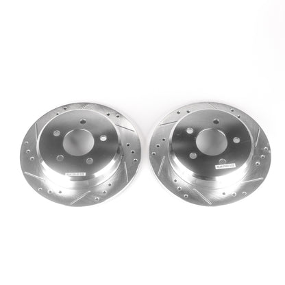 PowerStop Power Stop 96-02 Ford Crown Victoria Rear Evolution Drilled & Slotted Rotors - Pair