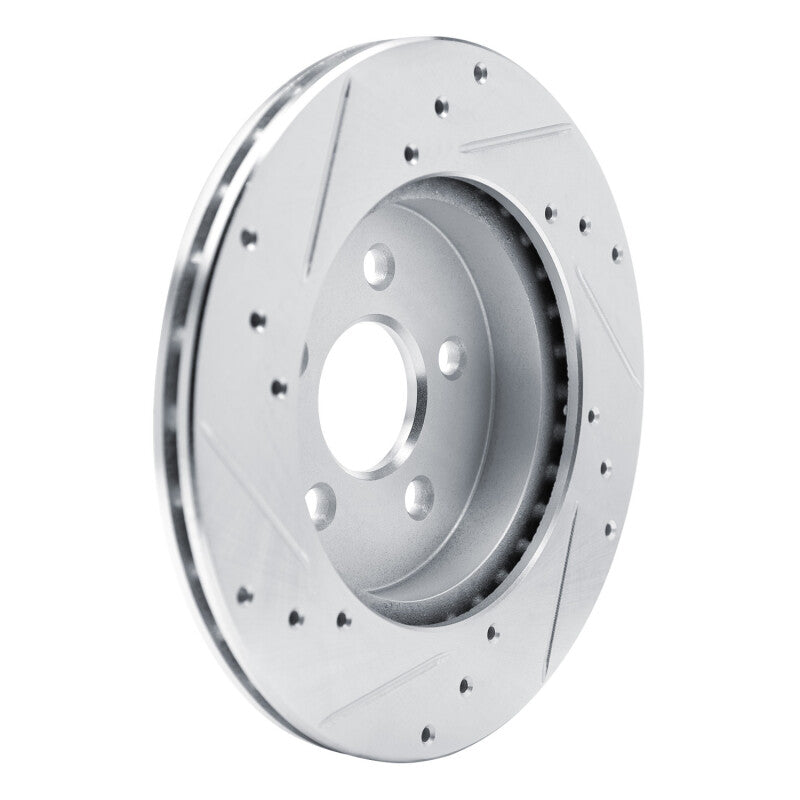 R1 Concepts R1 88-88 Pontiac Fiero Rear Right Front Right Drilled & Slotted Silver Brake Rotor