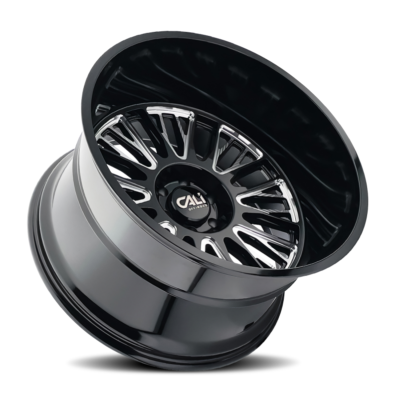 Cali Off-Road 9116 Vertex 26x14 / 6x139.7 BP / -76mm Offset / 106mm Hub Gloss Black Milled Wheel