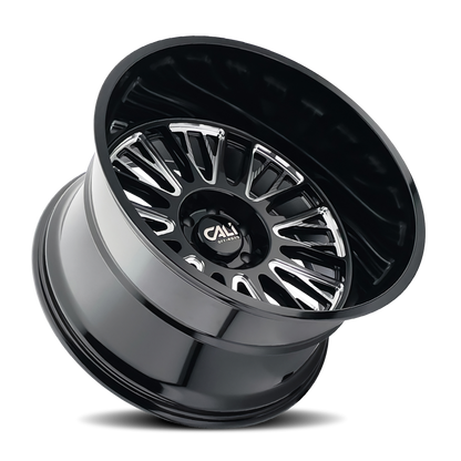 Cali Off-Road 9116 Vertex 26x14 / 6x139.7 BP / -76mm Offset / 106mm Hub Gloss Black Milled Wheel