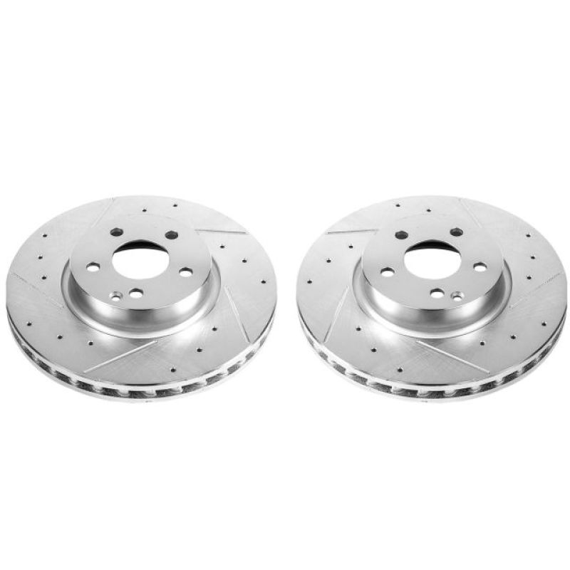 PowerStop Power Stop 13-14 Mercedes-Benz C300 Front Evolution Drilled & Slotted Rotors - Pair