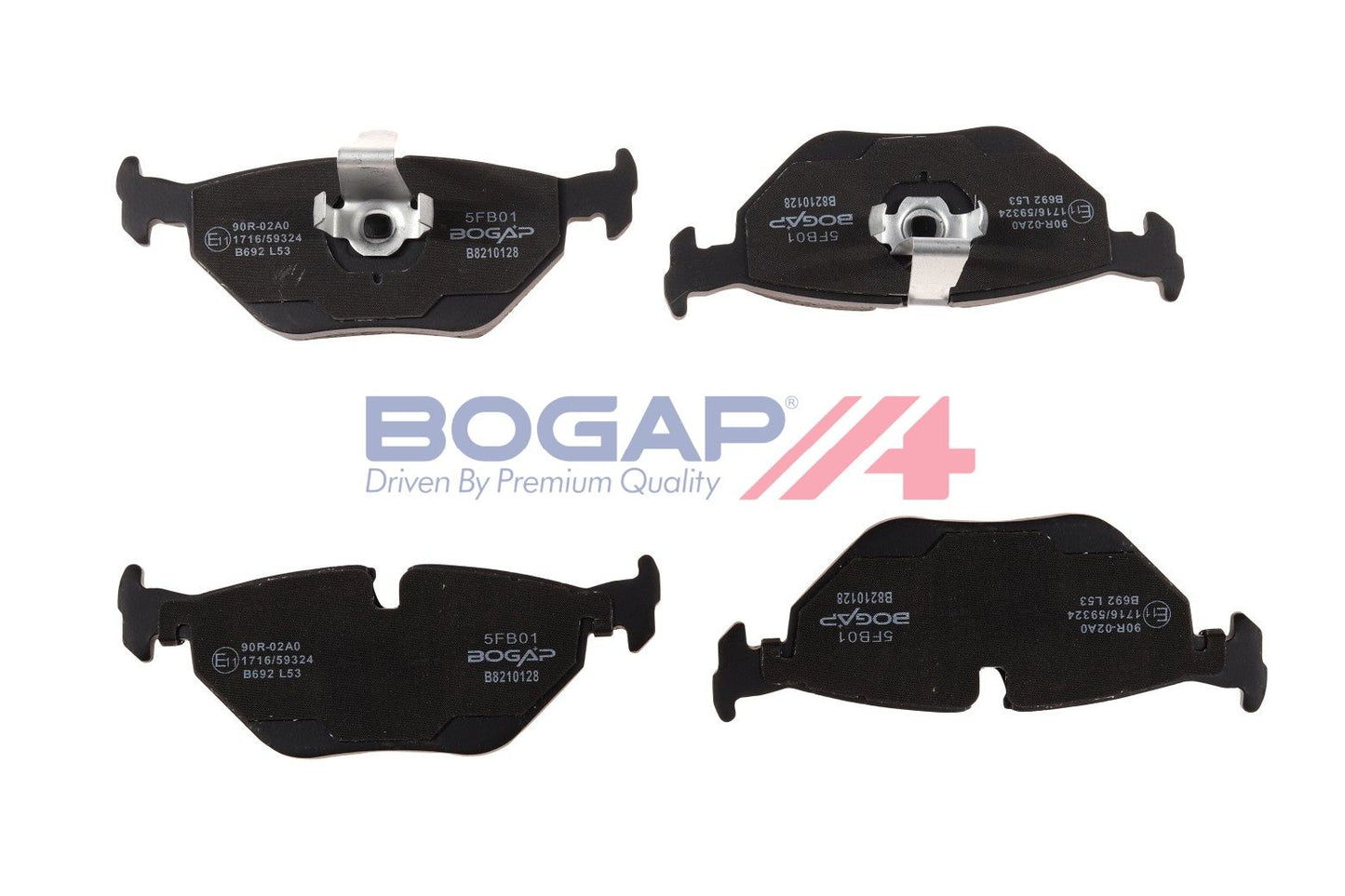 BOGAP B8210128 Brake Pad Set, Disc Brake