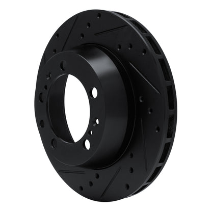 R1 Concepts R1 91-97 Porsche 911 Right Rear Drilled & Slotted Black Brake Rotor