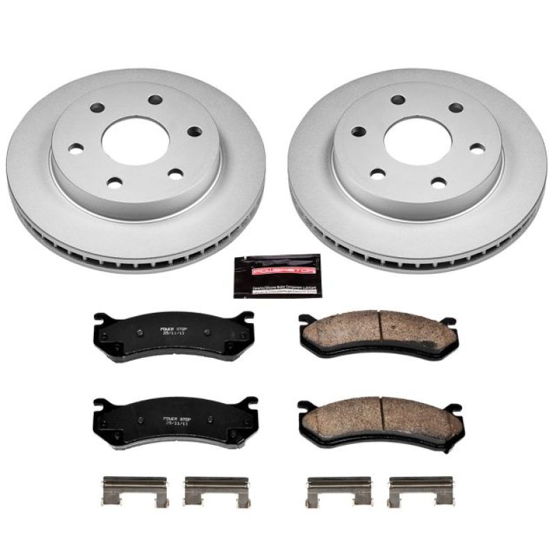 PowerStop Power Stop 02-06 Cadillac Escalade Front Z17 Evolution Geomet Coated Brake Kit