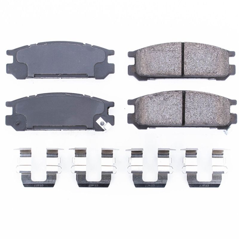 PowerStop Power Stop 93-96 Subaru Impreza Rear Z17 Evolution Ceramic Brake Pads w/Hardware
