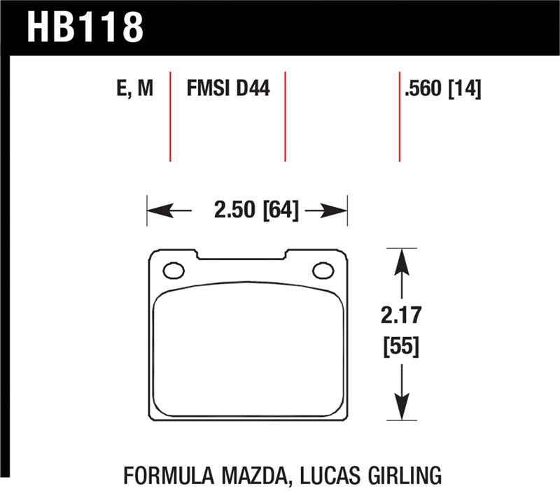 Hawk Performance Hawk Alcon 4R-Type / Alcon R-Type (Short Profile) Blue 9012 Race Brake Pads