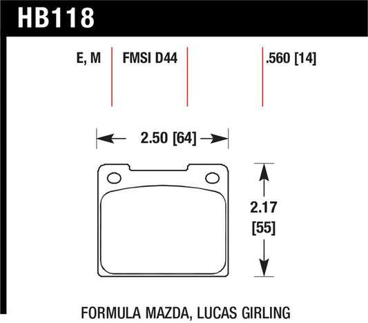 Hawk Performance Hawk Alcon 4R-Type / Alcon R-Type (Short Profile) Blue 9012 Race Brake Pads