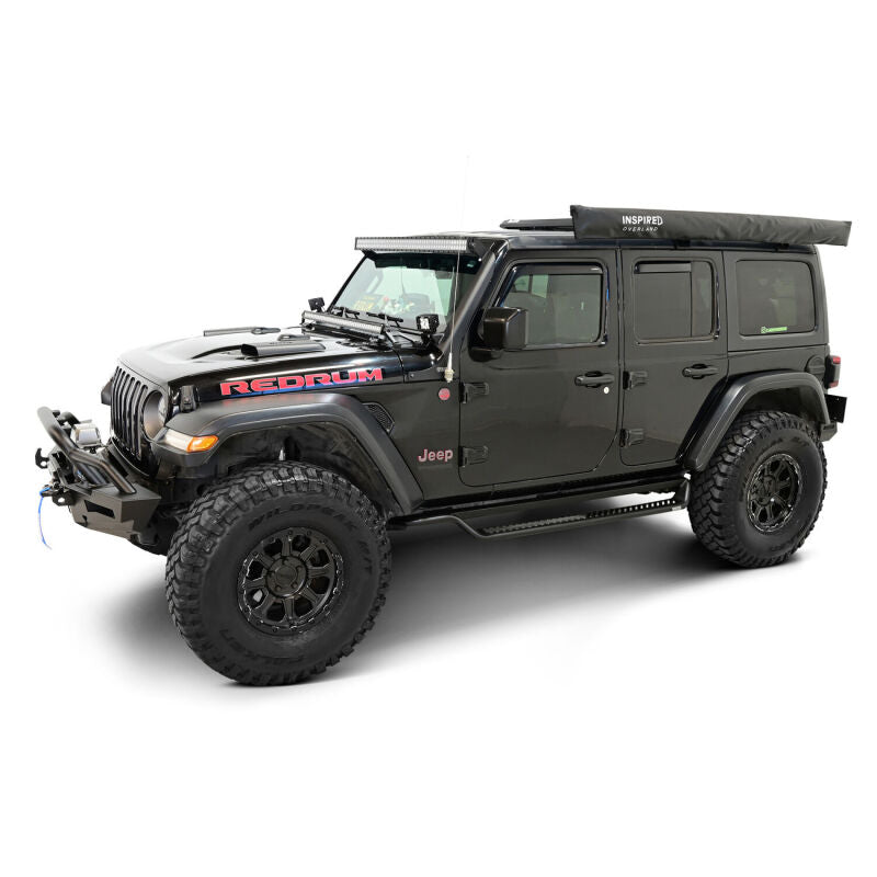 Westin 18-26 Jeep Wrangler 4dr Outlaw Drop Running Boards - Tex. Blk