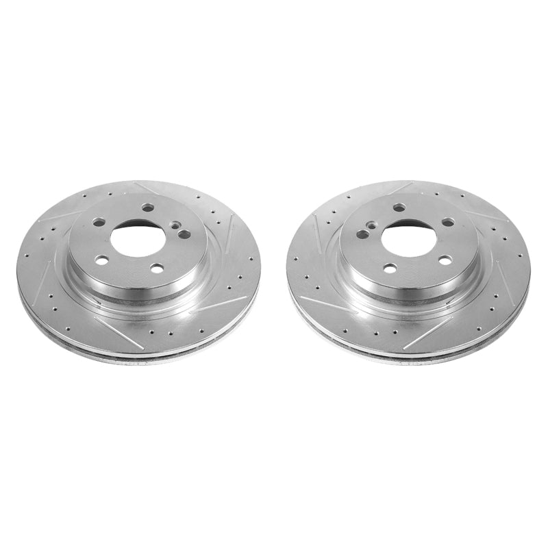 PowerStop Power Stop 12-16 Mercedes-Benz C250 Rear Evolution Drilled & Slotted Rotors - Pair