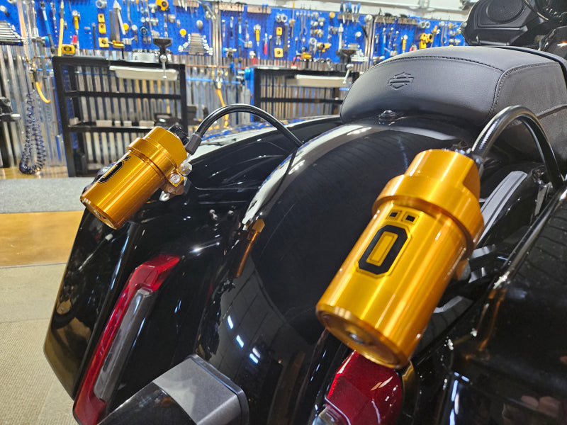 Ohlins Motorcycle USA Ohlins 14-25 Harley FL Touring STX 36 Twin Blackline 12in Stiffer Spring Shocks