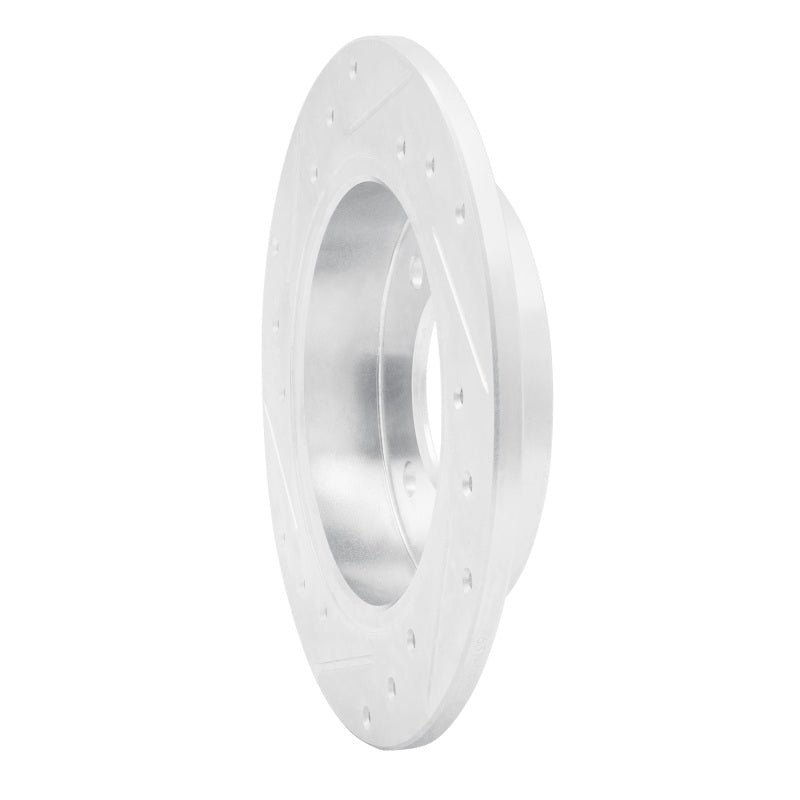 R1 Concepts R1 97-06 Hyundai Elantra Rear Right Drilled & Slotted Silver Brake Rotor
