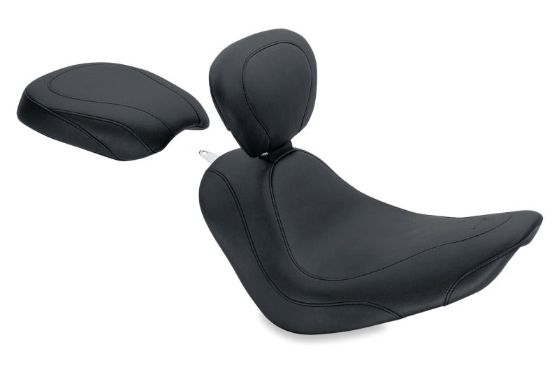 Mustang Motorcycle Mustang 06-17 Harley Softail Wide Tire (200mm) Wide Tripper Passenger Seat - Black