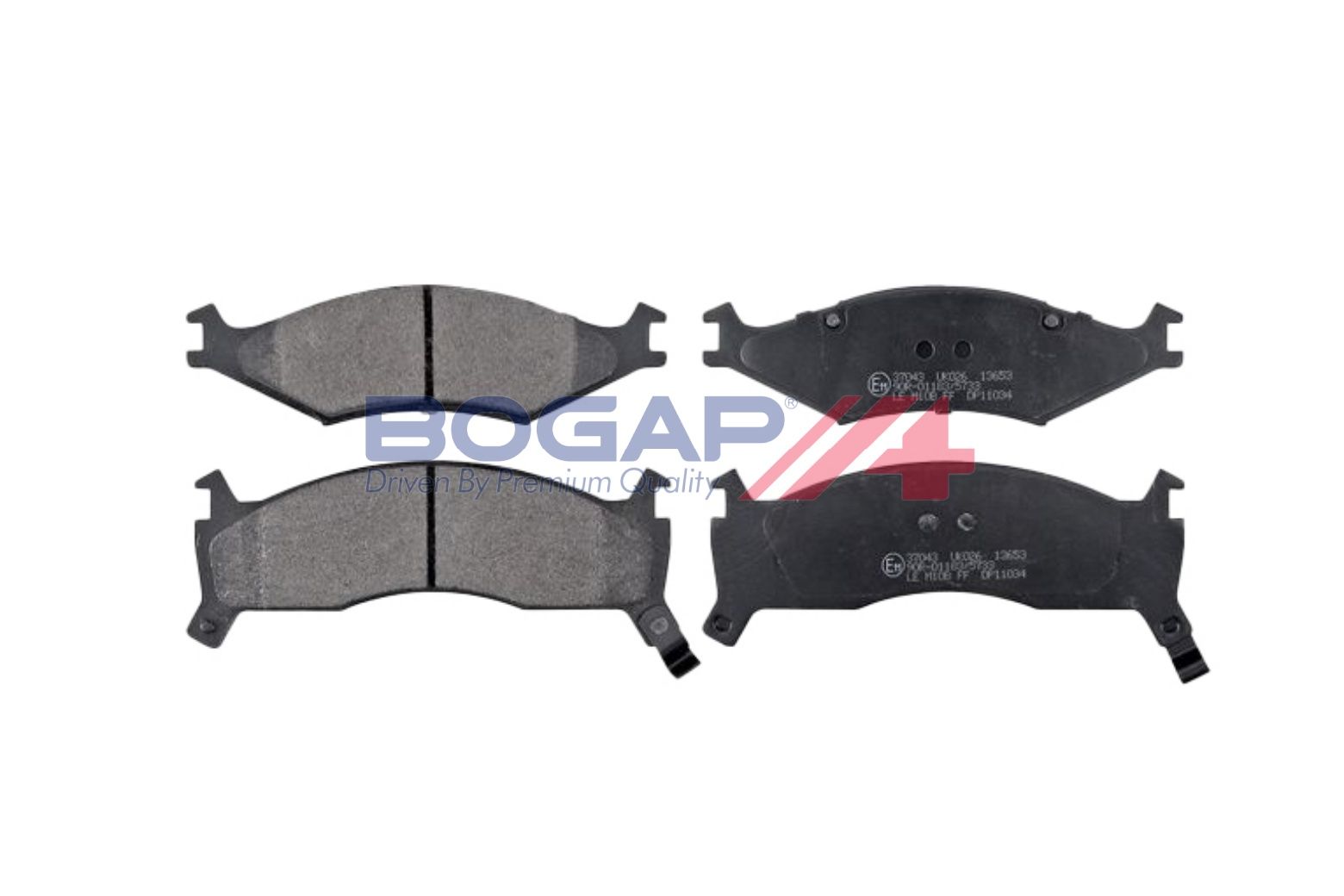 BOGAP Y8210280 Brake Pad Set, Disc Brake