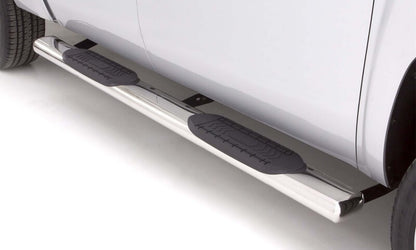Lund 07-17 Chevy Silverado 1500 Ext. Cab 6in. Oval Straight SS Nerf Bars - Polished
