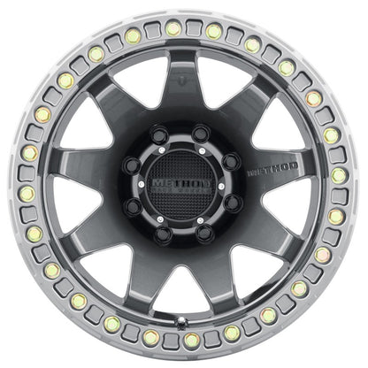 Method Wheels Method MR108 17x9 -44mm Offset 8x6.5 130.81mm CB Gloss Titanium w/BH-H24125-38 Wheel