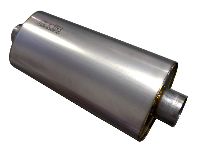 Kooks Headers Kooks 3in Oval Center/Center Muffler 18in Long Body Polished Stainless Steel