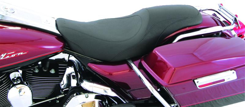 Mustang Motorcycle Mustang 97-07 Harley Rd King, 06-07 Street Glide, 00-05 Eagle Std Touring Solo Seat-Black
