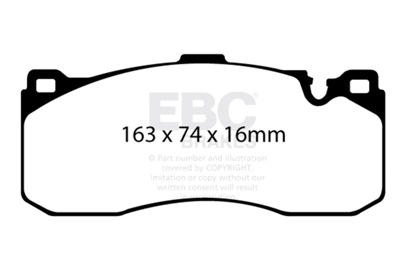 EBC Racing 11-13 BMW 1 Series (E82) Coupe RP-1 Race Front Brake Pads