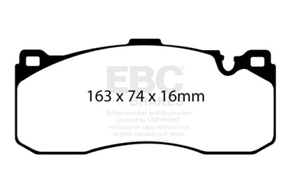 EBC Racing 11-13 BMW 1 Series (E82) Coupe RP-1 Race Front Brake Pads