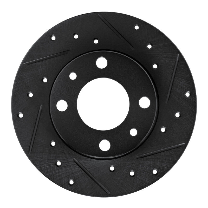 R1 Concepts R1 66-92 Bertone X-1/9 Rear Right Front Right Drilled & Slotted Black Brake Rotor